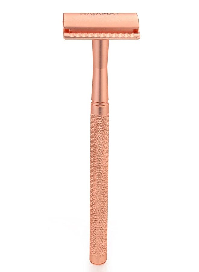 Hajamat Trowel Double Edge Safety Razor |Stainless Steel 304| Closed Comb| Rose Gold Finish - Image 1